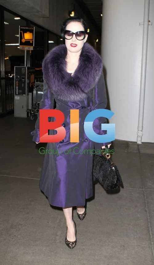 Dita Von Teese Arrives at LAX