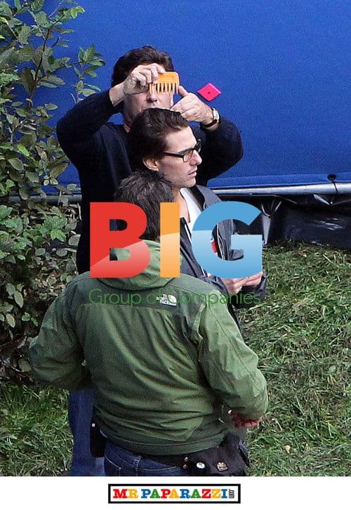 Tom Cruise on Mission Impossible 4 Set