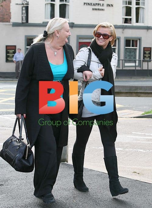 Kerry Katona Leaves Clinic with Mom