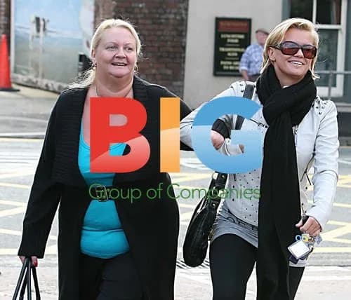 Kerry Katona Leaves Clinic with Mom