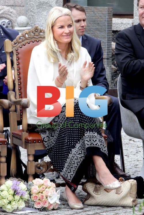 Crown Prince Haakon and Crown Princess Mette-Marit Cycling in Norway