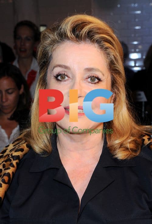 Catherine Deneuve at Jean-Paul Gaultier Fashion Show