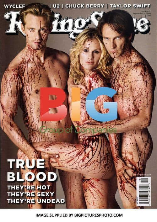 Anna Paquin, Alexander Skarsgard and Stephen Moyer on Rolling Stone