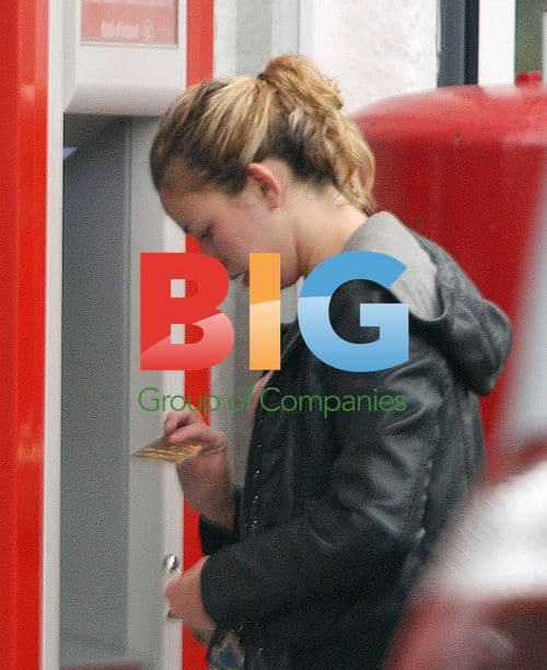 Charlotte Church stops at cashpoint