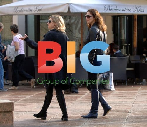 Slavica Ecclestone walking in Rijeka, Croatia