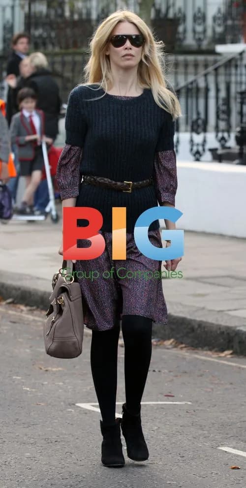 Claudia Schiffer on Celebrity School Run