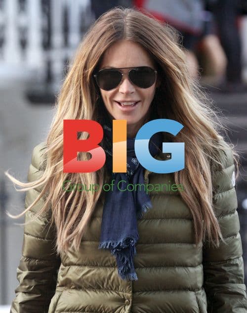 Elle Macpherson on School Run in London