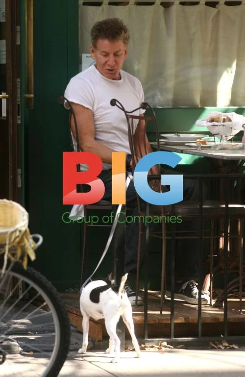 Calvin Klein and Nick Gruber have lunch