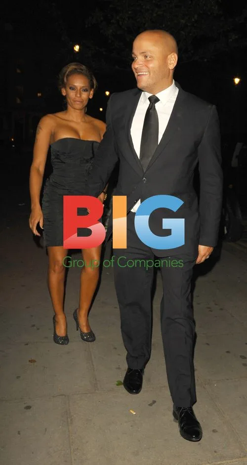 Mel B Leaving Stringfellows with Stephen Belefonte