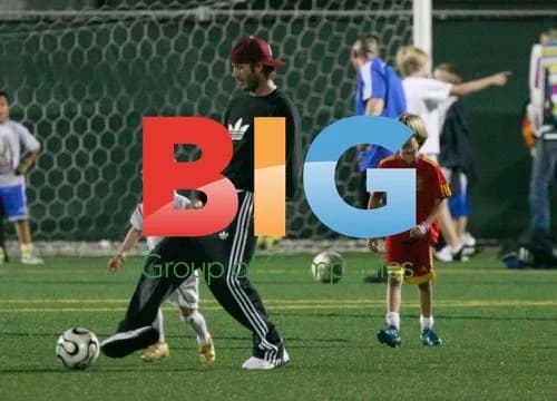 David Beckham with sons