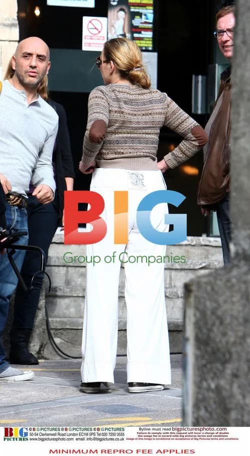 Charlotte Church in White Flares