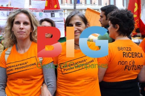 Demonstration against university reform in Rome