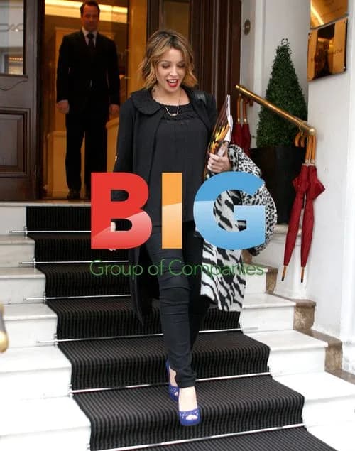 Dannii Minogue with son Ethan in London
