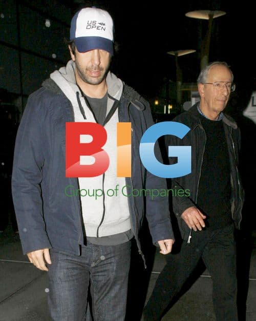David Schwimmer with father at ArcLight Theatre