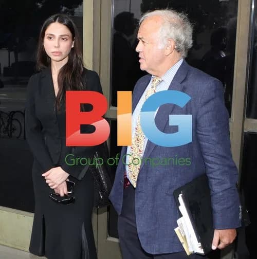 Oksana Grigorieva outside court in LA