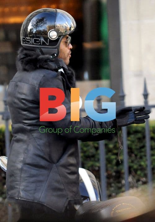 Lenny Kravitz and Mystery Woman on Motorcycle