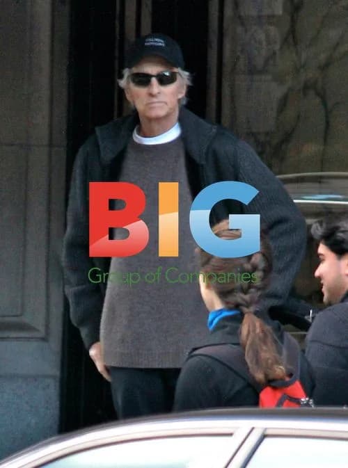 Frail Michael Douglas Leaving Apartment