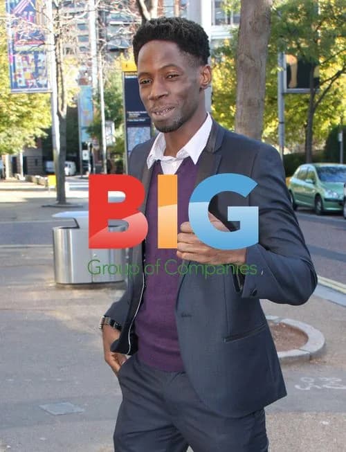 X Factor's John Adeleye at London Studios
