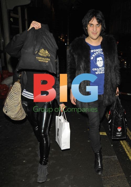 Noel Fielding and KT Tunstall Leaving Groucho Club
