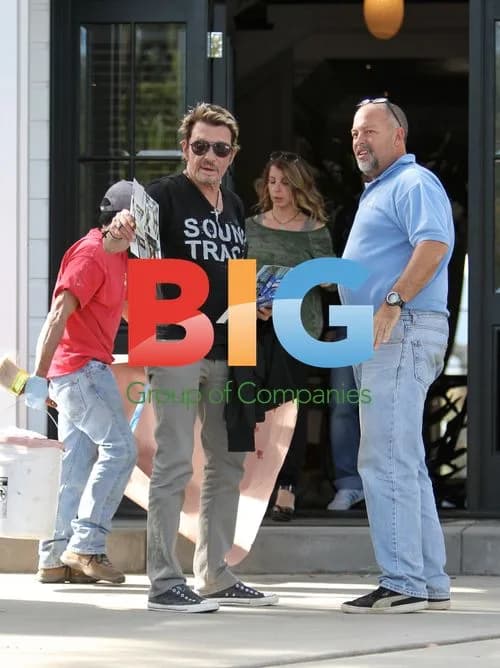 Singer Johnny Hallyday rides motorcycle in LA