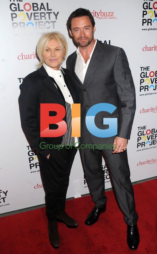 Deborra-Lee Furness and Hugh Jackman at Global Poverty Project Premiere