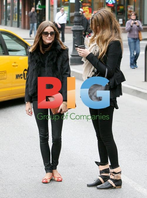 Olivia Palermo hails cab in NYC
