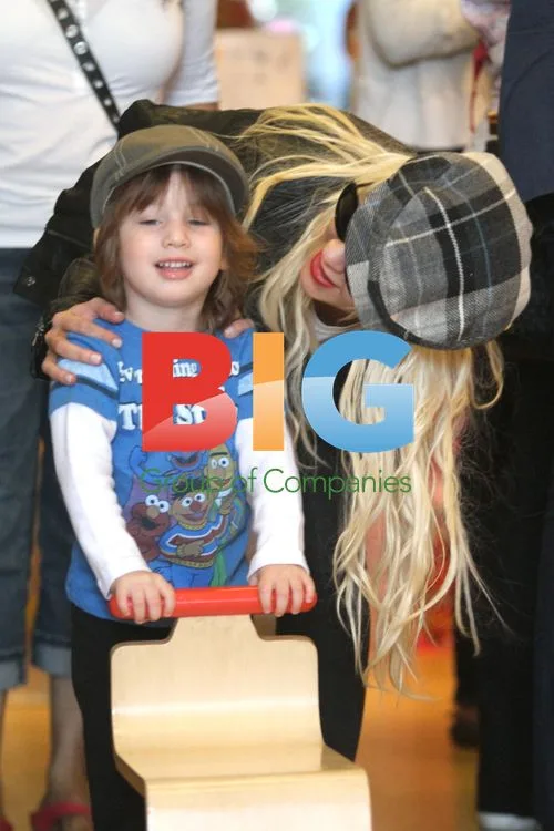 Christina Aguilera and Son Max on Outing