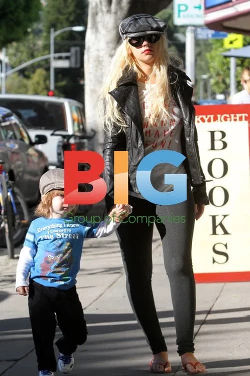 Christina Aguilera and son Max