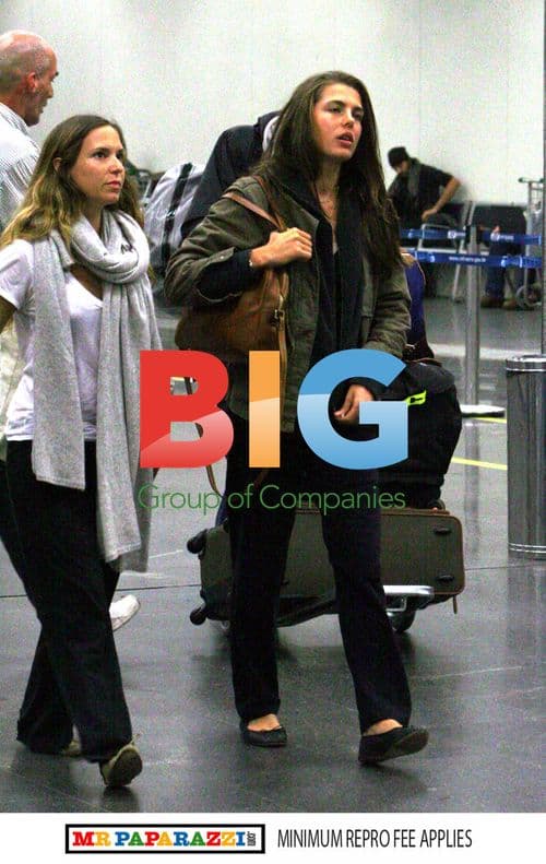 Charlotte Casiraghi and boyfriend leaving Brazil