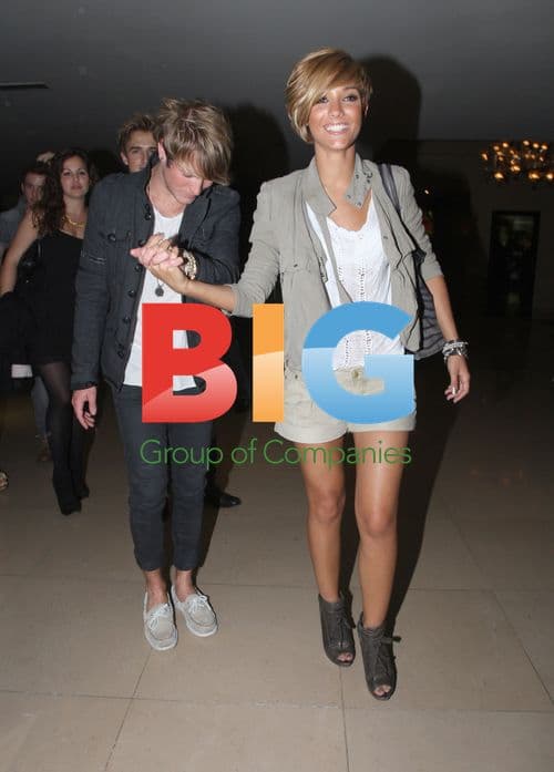 Frankie Sandford and Dougie Poynter