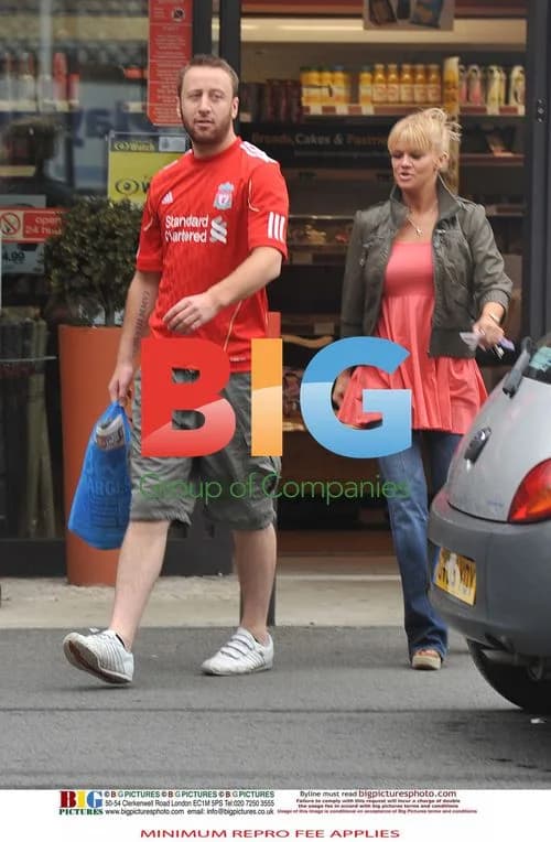 Kerry Katona at petrol station in Surrey