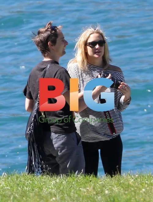 Kate Hudson and Muse's Matthew Bellamy bike in the Swiss Alps