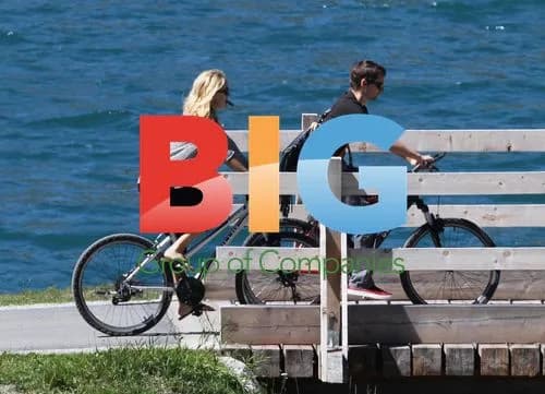 Kate Hudson and Matthew Bellamy Bike Ride in Alps