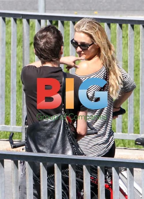 Kate Hudson and Matthew Bellamy Bike Ride in Swiss Alps