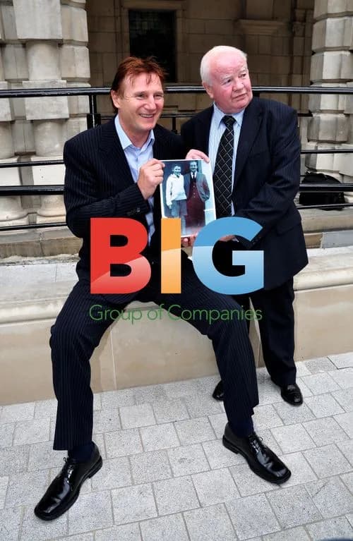 Liam Neeson and Freddie Gilroy at Belfast Boxing Ring Launch