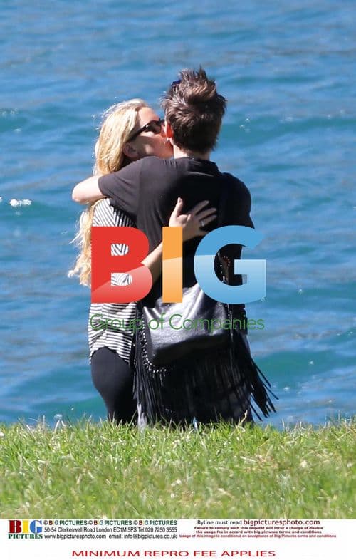 Kate Hudson and Matthew Bellamy bike ride in Swiss Alps