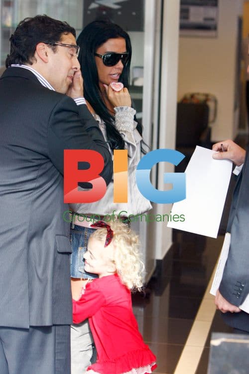 Katie Price with Daughter at Car Dealership