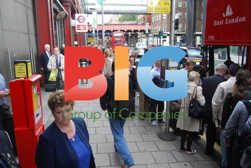 Waterloo Bus Stop During Tube Strike