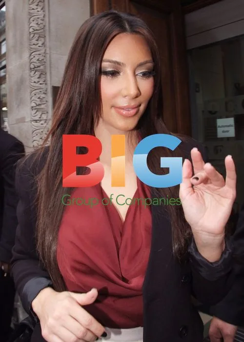 Kim Kardashian at Radio 1 studios