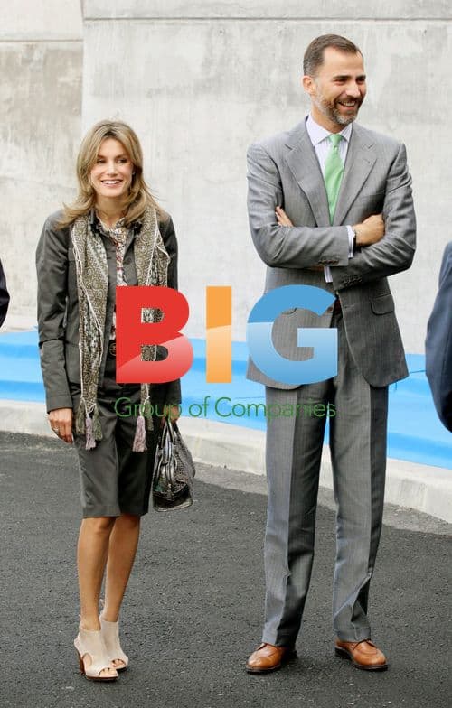 Prince Felipe and Princess Letizia attend Siro group opening
