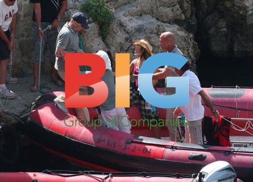 Bruce Willis on the set of 'The Cold Light of Day'