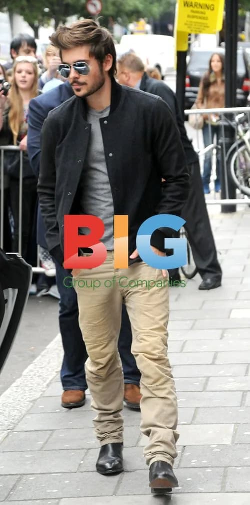 Zac Efron and Fearne Cotton at Radio One