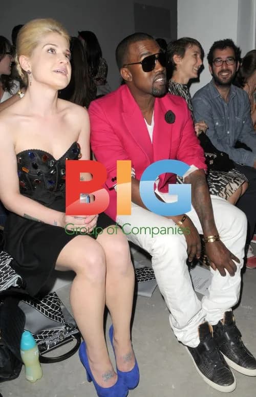 Kanye West & Kelly Osbourne at MBFW