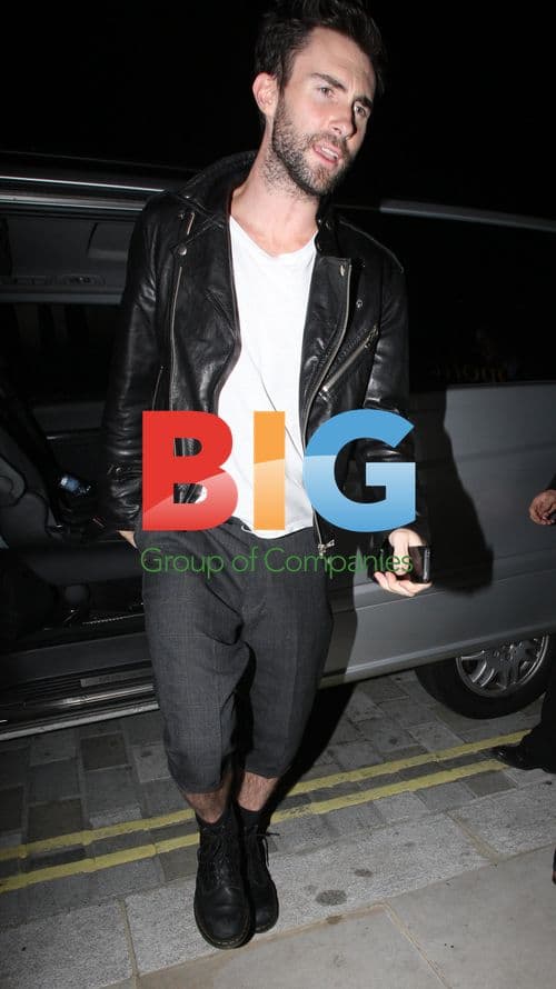 Adam Levine out in London