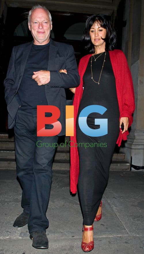 David Gilmour and wife Polly Samson at film viewing