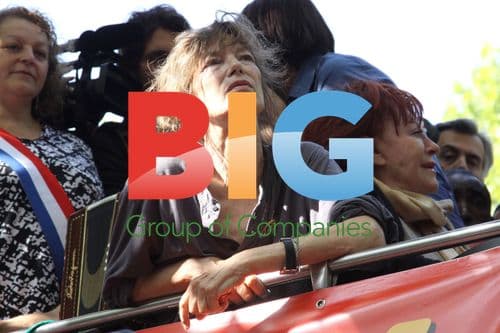 Jane Birkin at Immigration Protest in Paris