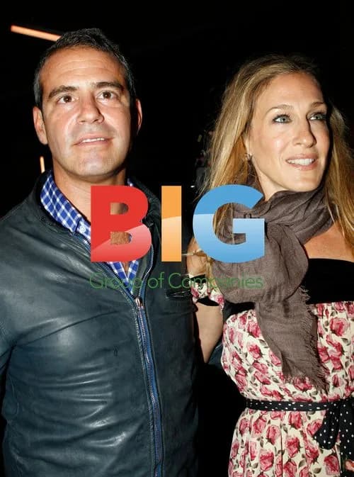 Andy Cohen and Sarah Jessica Parker at DVF Fashion Show