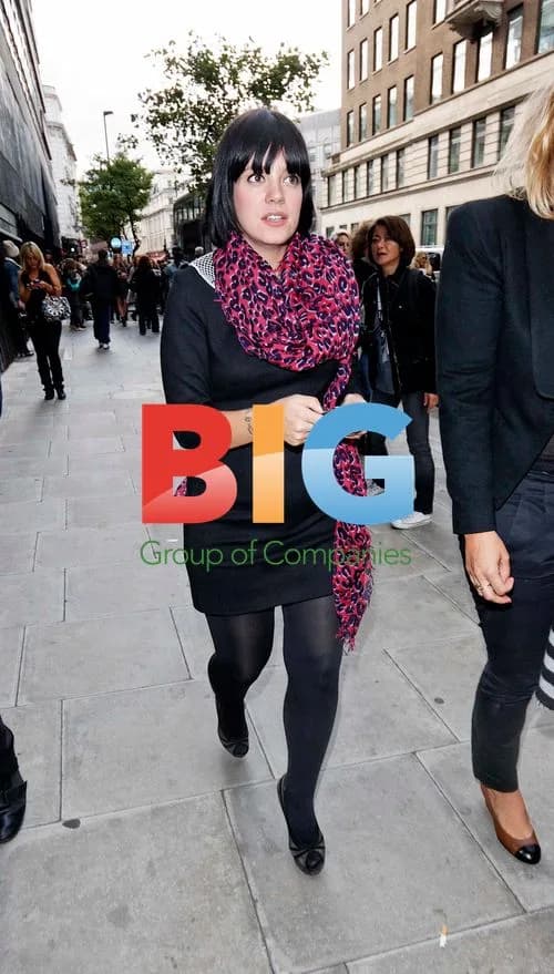 Lily Allen Leaves Henry Holland Fashion Show
