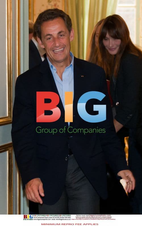 Bono Meets French President Sarkozy