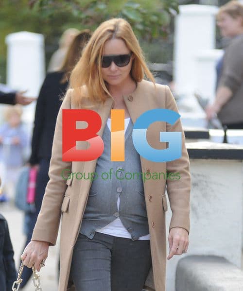 Claudia Schiffer and Stella McCartney on school run